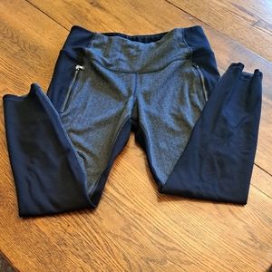 Old Navy winter leggings with flannel herringbone detail